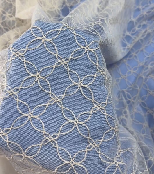 Nakışlı Likra Tül