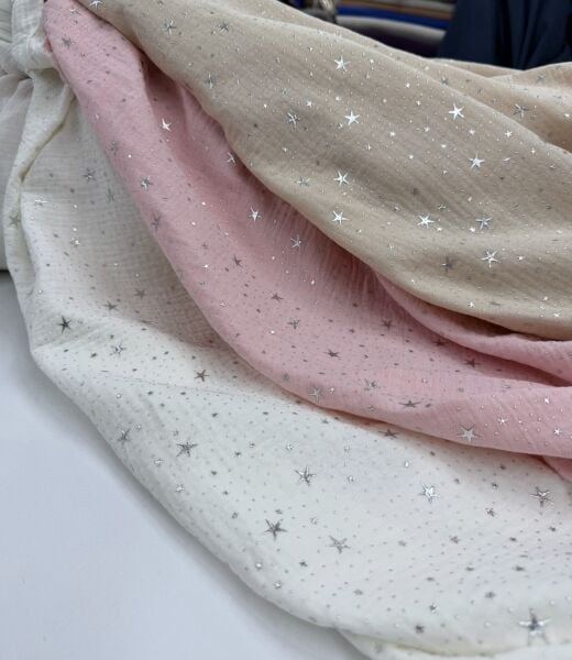 Silver Foil Müslin Bezi