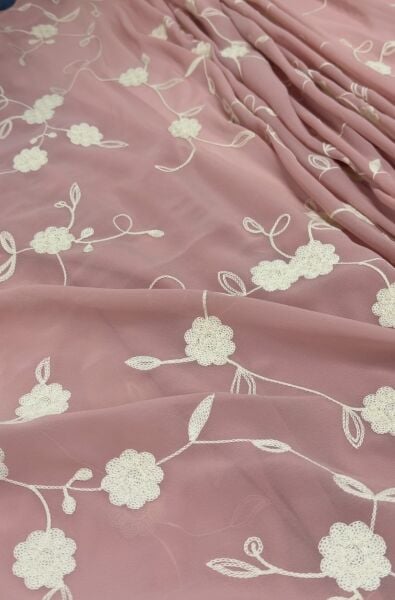 Tons Nakışlı Şifon