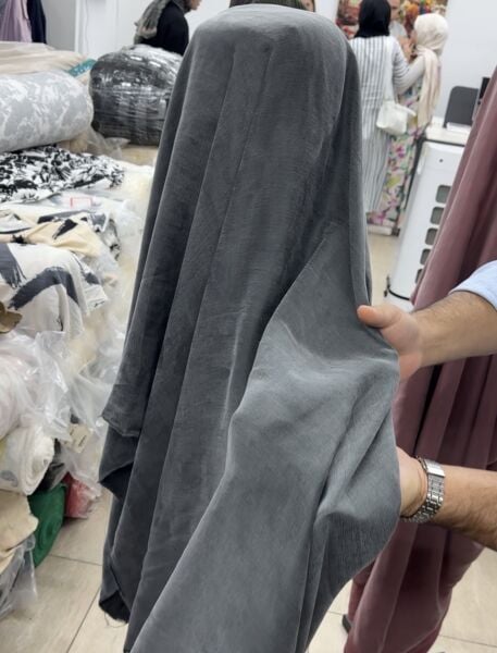 Düz Renk Gül İpek Kupra