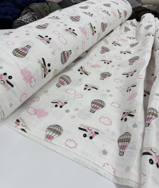 Pembe Balon Müslin Bezi