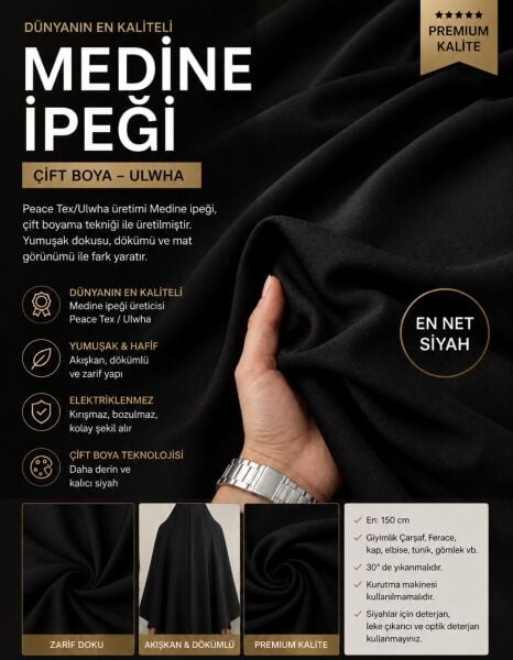 Mısır Medine İpeği-Çift Boya-Ulwha
