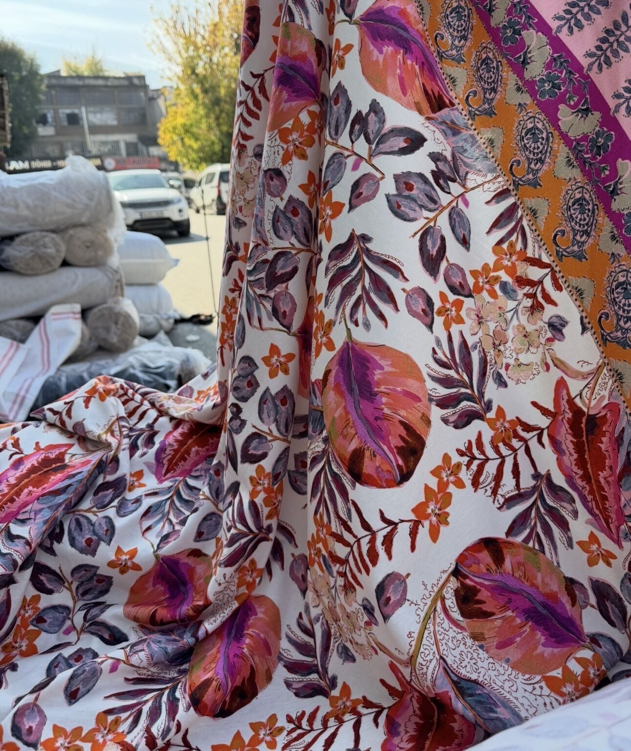 Pembe/Oranj Pamuk Penye