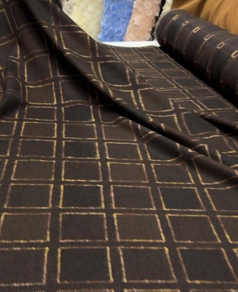 Etro Kahveli Yün Kumaş