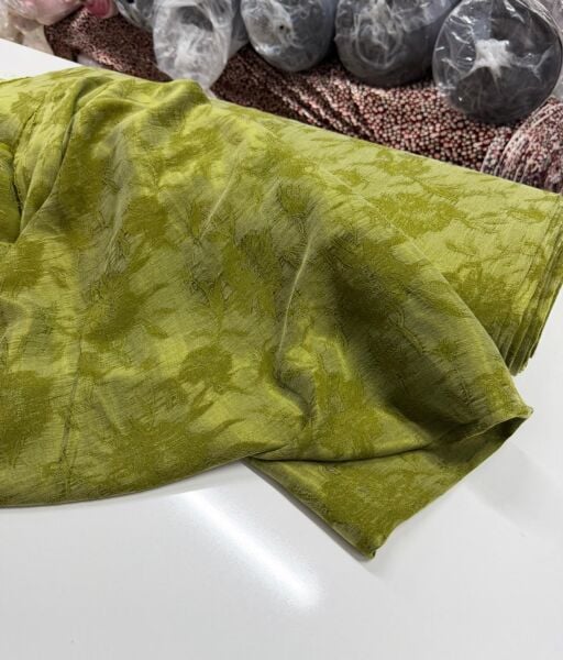 Altın Yeşil Gül ipek